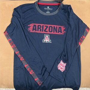 Colosseum Navy and Red Arizona Wildcats Shirt